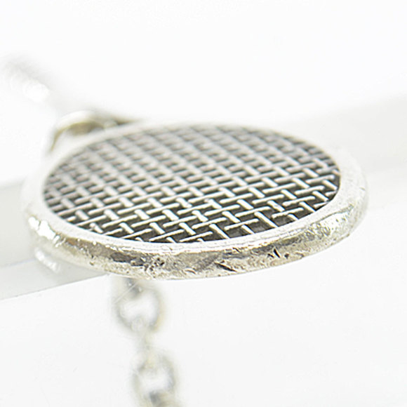 Tiffany & Co. Charm tennis racket ball silver Ag925 key ring ladies men - Picture 4 of 5